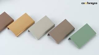 Modern Refined Cabinet Edge Finger Pulls For Kitchen