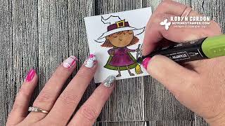 BUBBLE WRAP TECHNQUE with Stampin' Up! Best Witches Stamp Set -  Episode 870
