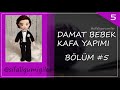 DAMAT BEBEK KAFA VE GÖZ IŞLEME KİLİTLİ GÖZ TAKMA