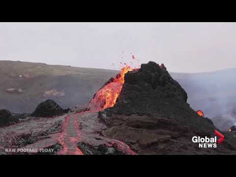 Iceland volcano eruption offers "most beautiful" lava show