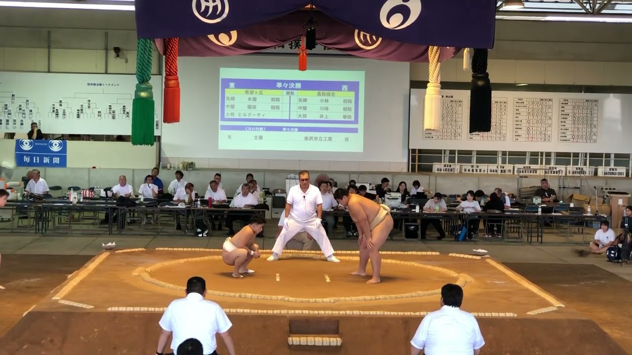 宇佐大会 団体決勝トーナメント準々決勝、準決勝　令和7年第65回全国高校相撲大会