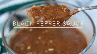 There are different kinds of black pepper sauce. some for stir fried
and serve as a sauce with rice meat. this recipe is kind...