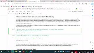 Celebrity Common Analyses 27 Regression Diagnostics Independence of Errors Net Worth