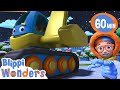 Snowy Excavator Song ☃️ | Blippi Wonders | Moonbug Kids - Funny Cartoons and Animation