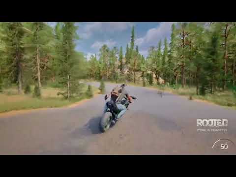 Rooted - Building Interior, Motorcycle Riding & Skateboarding Gameplay Showcase