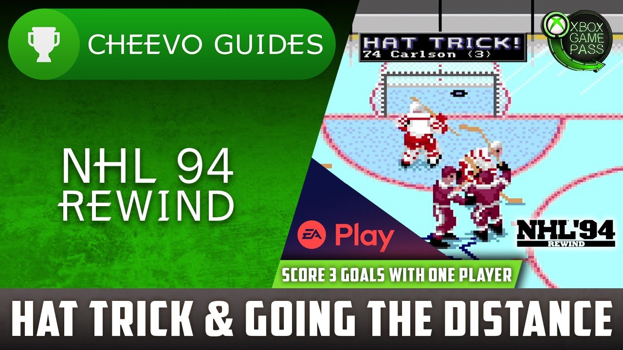 NHL 94 Rewind - Hat Trick & Going The Distance | Achievement / Trophy ...