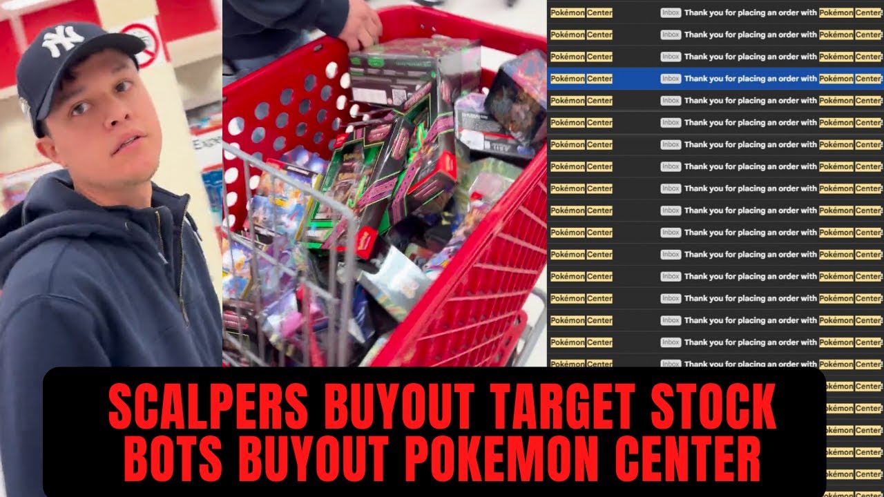 Scalpers Buyout Entire Pokemon Card Restock at Target and Bots Buy all the  SPCs on Pokemon Center