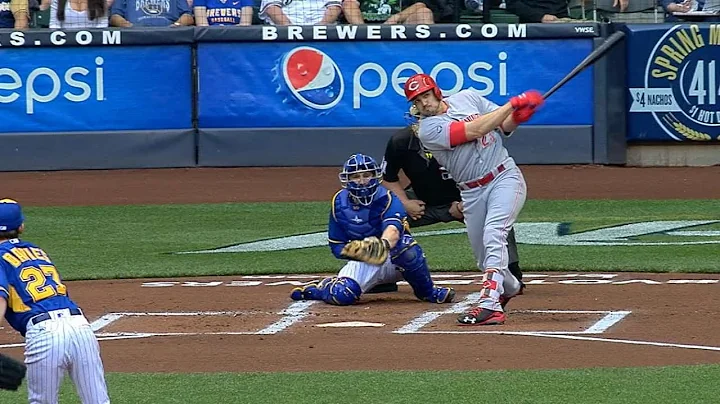 CIN@MIL: Duvall launches three-run shot to left