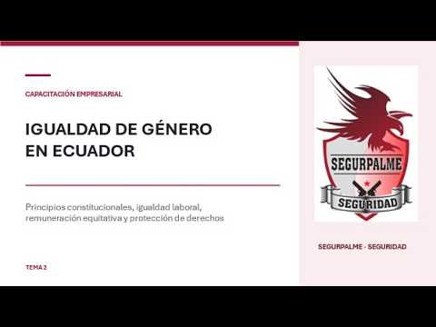 TEMA 2:  IGUALDAD DE GÉNERO