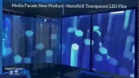 Media Facade Creative Design--Ultrathin NanofleX Transparent LED Flim