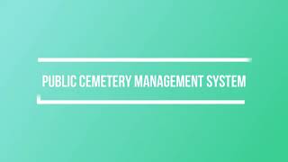 WEBSITE   Public Cemetery Management Syste