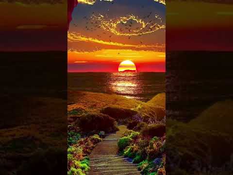 منظر غروب شمس جميل