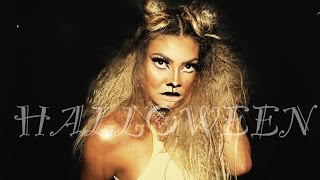 HALLOWEEN LION MAKEUP LOOK