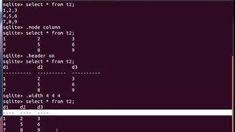 printing off data with SQLite
