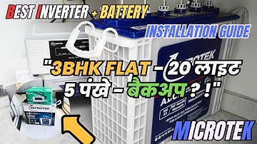Microtek 160Ah Battery & DG 1225 Inverter Installation: Full Guide!