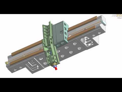 ANSYS simulation of traverse deformation