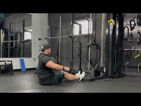 Seated on Floor Wide Grip Cable Row