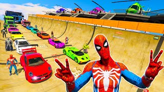 Novos Desafio com Super e Sport Carros - Speed Crash Challenge Spiderman New Cars and Sound