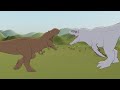 Indominus rex vs trex   jurassic world animation