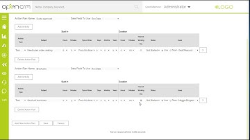 FAQ - Using Action Plans in OpenCRM