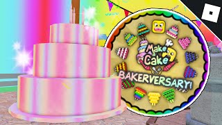 How to get the HAPPY BAKERVERSARY BADGE in MAKE A CAKE | Roblox