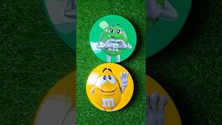 Satisfying With Rainbow M&Ms Candy Unpacking From Glossy Containers Asmr Beads Surprise