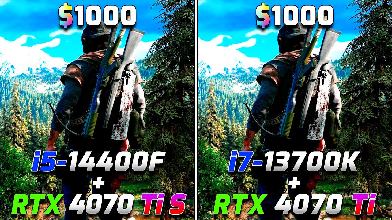 Core i5 14400F + RTX 4070 Ti SUPER vs Core i7 13700K + RTX 4070 Ti