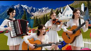 A Magnificent Mediterranean Sunset  Flamenco Relaxing Instrumental Music with Guitar, Accordion, and