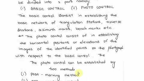 AS Module-4 Aerial Photogrammetry, Ground control & Mosaics