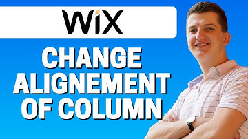 How To Change Alignment of a Column In Wix