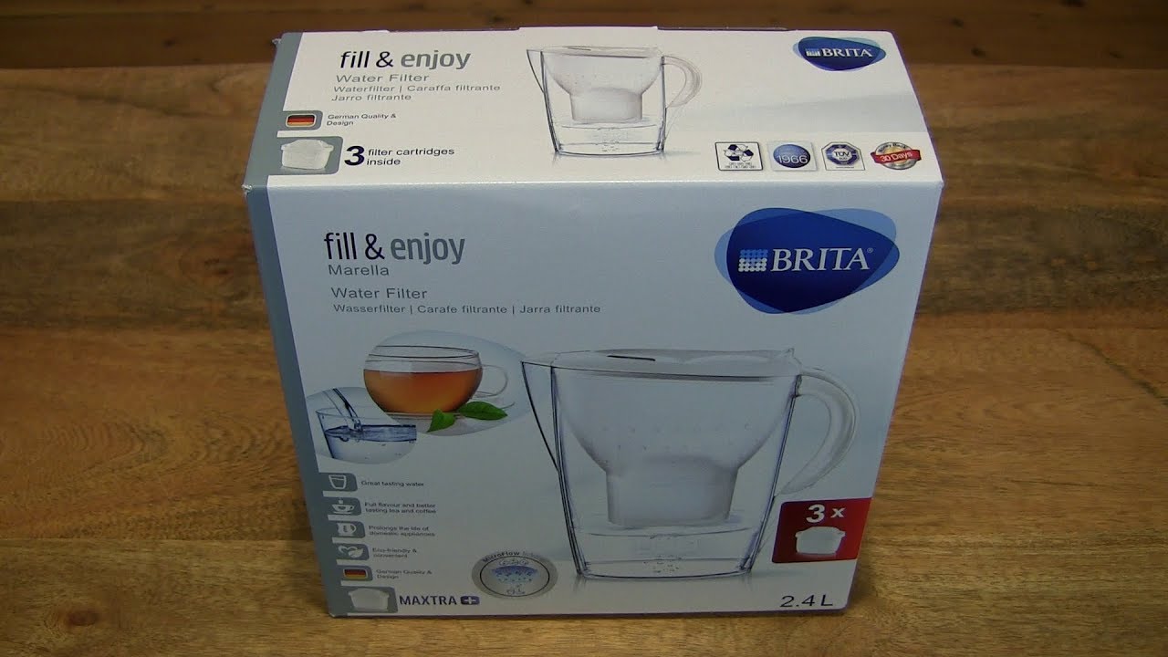 BRITA Marella Cool Water Filter Jug and Maxtra+ Cartridges Starter Pack 