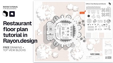 Make This Restaurant Floor Plan Tutorial in Rayon.design | Tutorial For Beginner Architects