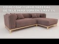 V-ray 3.6 - Como configurar material de tela para Sofa