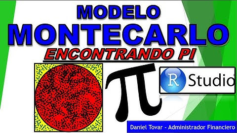 Modelo Monte Carlo - encontrando el valor de Pi. 1 millón de simulaciones con Excel y R Studio.