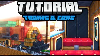 Create Mod Train Tutorial  How to make Fancy Trains in Minecraft