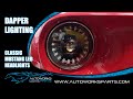 Classic mustang led headlight  dapper lighting seven  autoworks parts