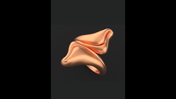 Puffy Folded Ring Modeled in MatrixGold. (Time-lapse)