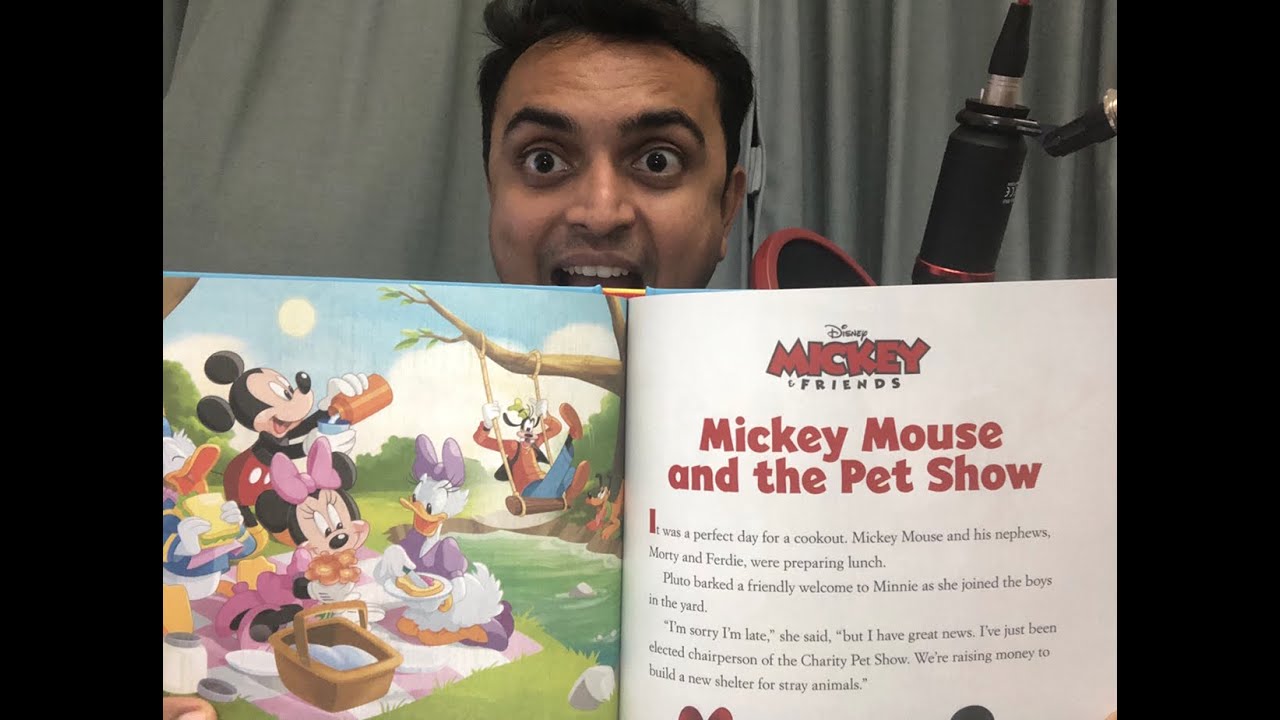 English Story Reading -5 minutes Mickey Mouse Stories -Mickey & The Pet Show - YouTube