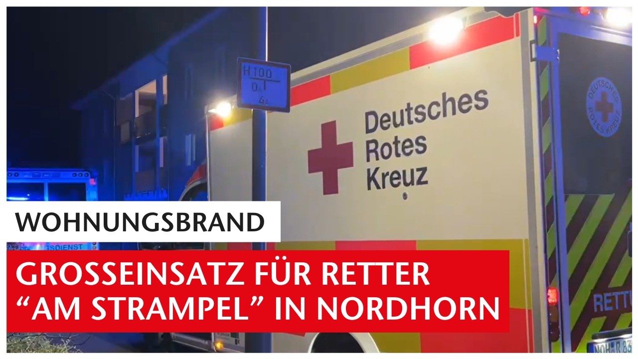 Großeinsatz am Strampel: Feuerwehr räumt Mehrfamilienhaus in Nordhorn | GN-Online