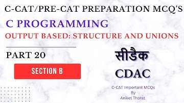 CDAC | C-CAT Preparation MCQ