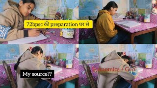 72nd BPSC Preparation Strategy |5am productive study vlog 📚  How I Study Economy &amp; Geography 📚 #Bpsc