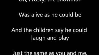 Frosty the Snowman Lyric Video 1st Grade East and West