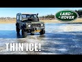 1991 Land Rover Defender on Thin Ice