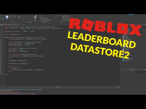 How To Make A Working Leaderboard Datastore2 Roblox Scripting