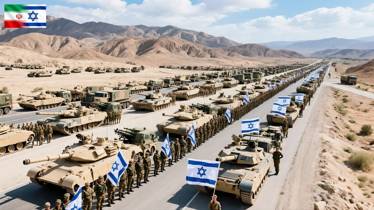 TRAGIC! A convoy of 720 Israeli Merkava tanks was bombed by Iran on the Lebanese border.