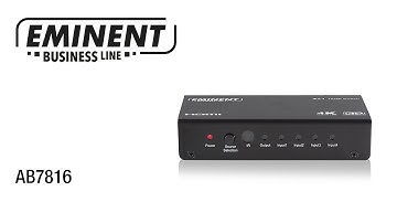 AB7816 Eminent 4x1 HDMI Switch (English)