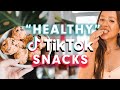 Testing 5 "healthy" TikTok snacks & recipes!