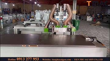 MÁY CNC GIA CÔNG CỬA GỖ KHOAN BẢN LỀ ĐỤC Ổ KHÓA | T-MAC