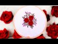 Easy Hand Embroidery: Simple Floral Bunch for Mini Hoop|| Woven Rose Floral Bunch || Artometry