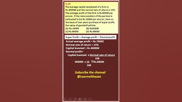 MCQ 23 CHANGE IN PSR| CLASS 12| ACCOUNTS| D K Goel Solutions| Shorts| Goodwill @learnwithease